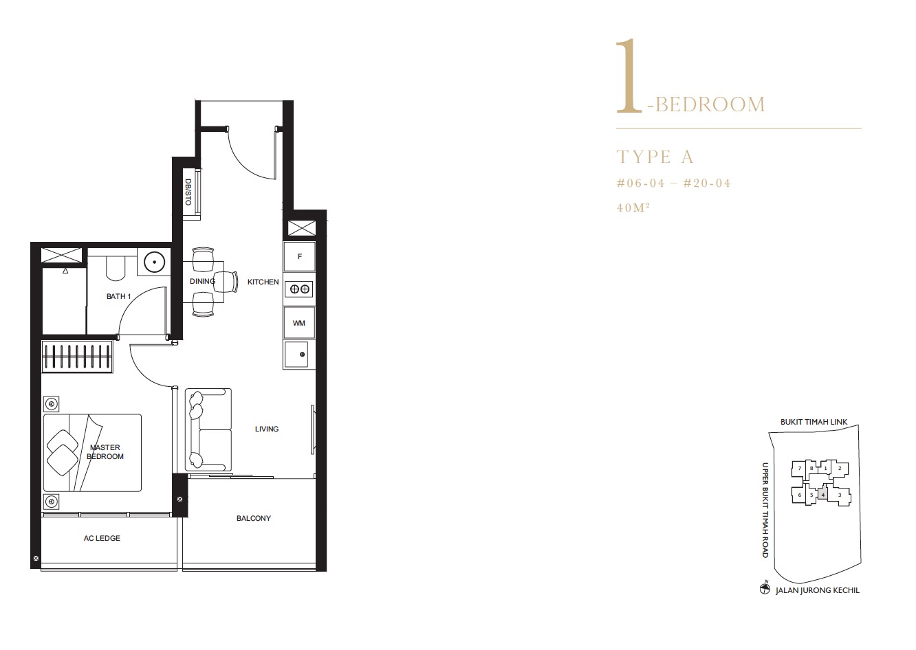 1-Bedroom Floor Plan