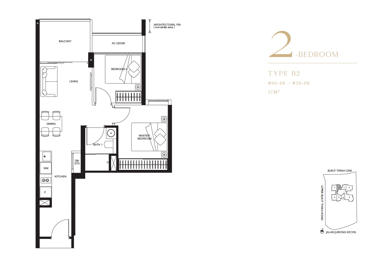 2-Bedroom Type B2 Floor Plan