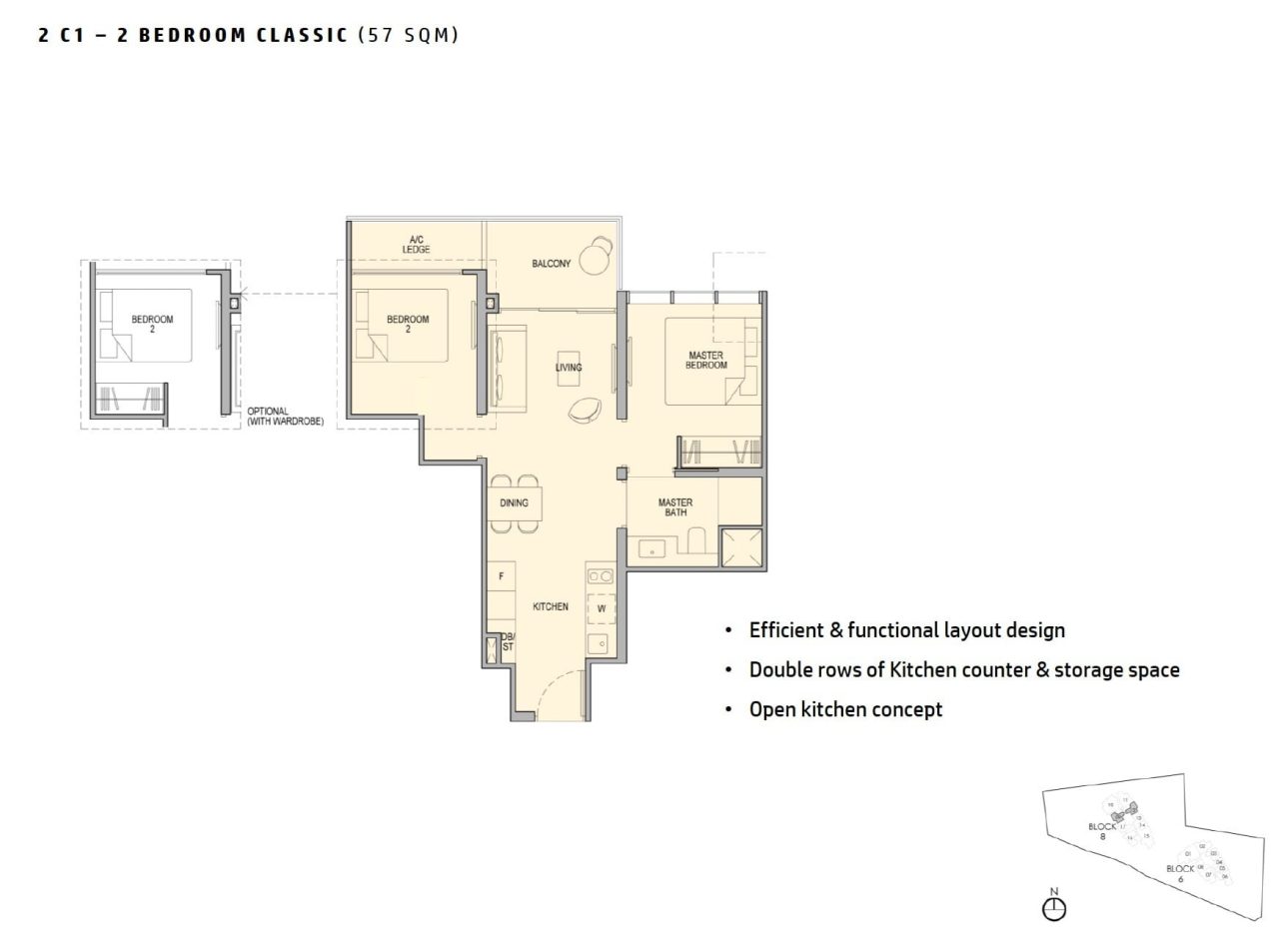Kopar 2BR Floor Plan