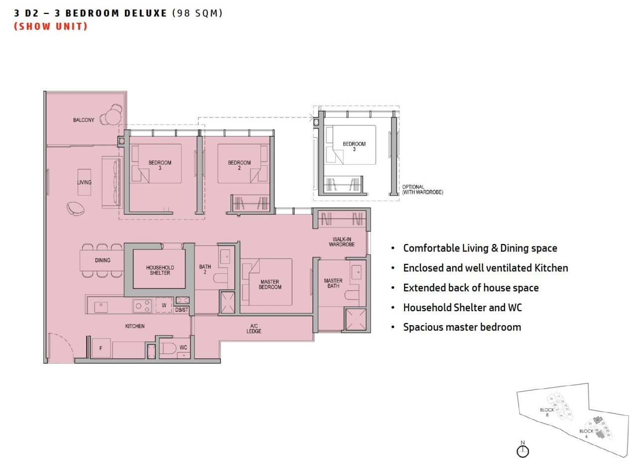 Kopar 3BR Deluxe Floor Plan