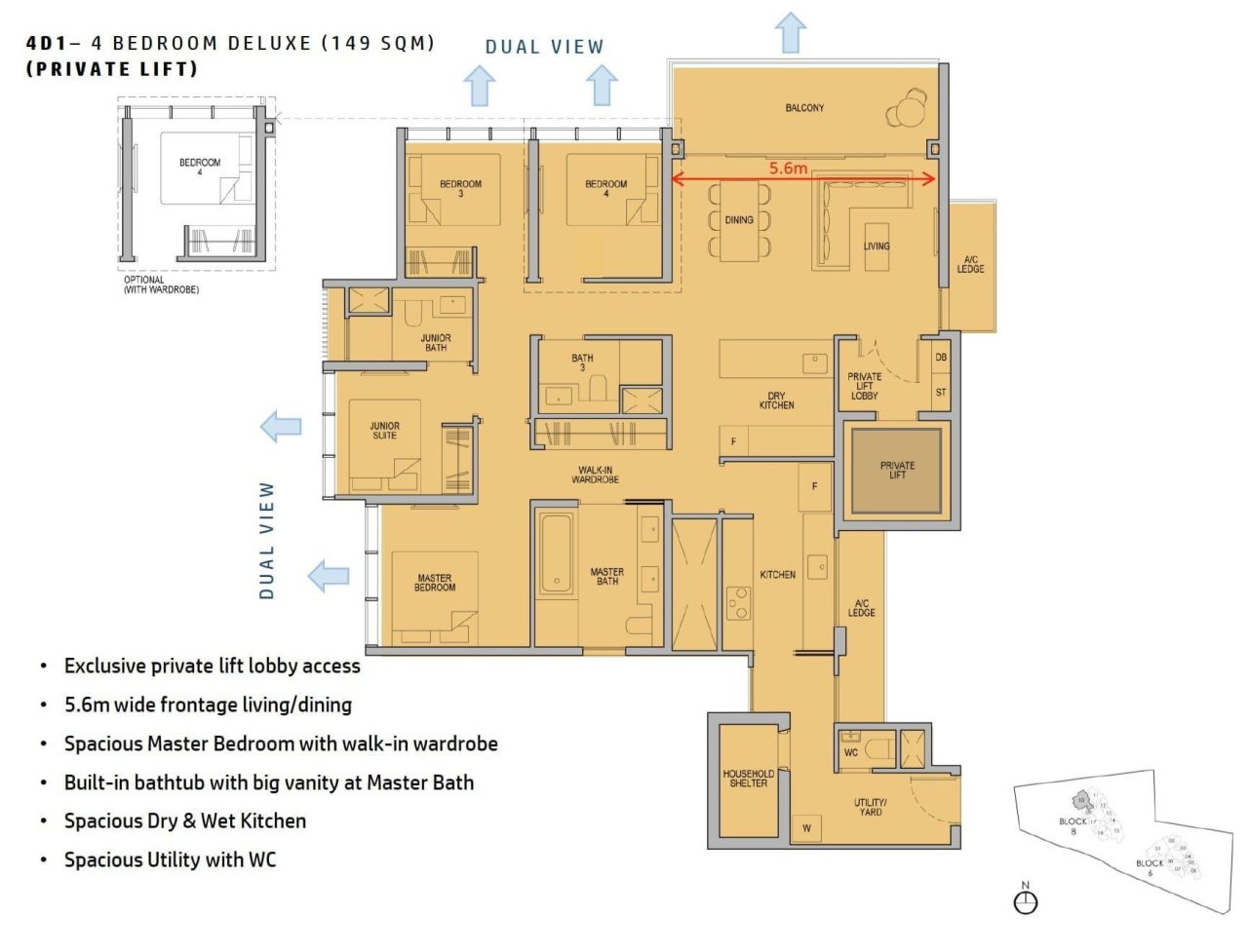 Kopar 4BR Deluxe Floor Plan