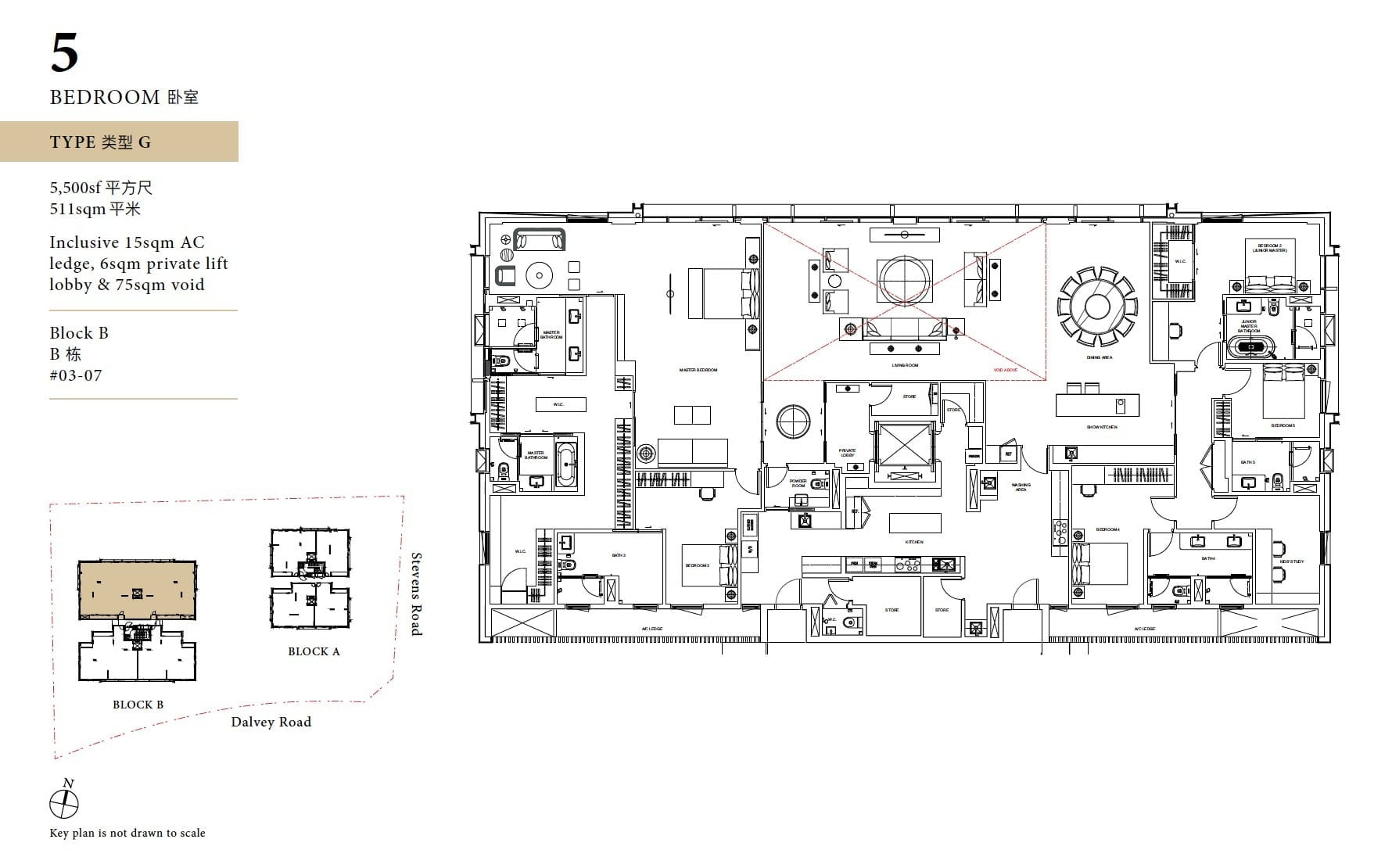 Dalvey Haus – 5 Bedrooms Type G Floor Plan