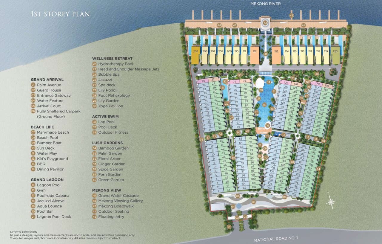 Palms Oxley Cambodia -Site Plan level 1