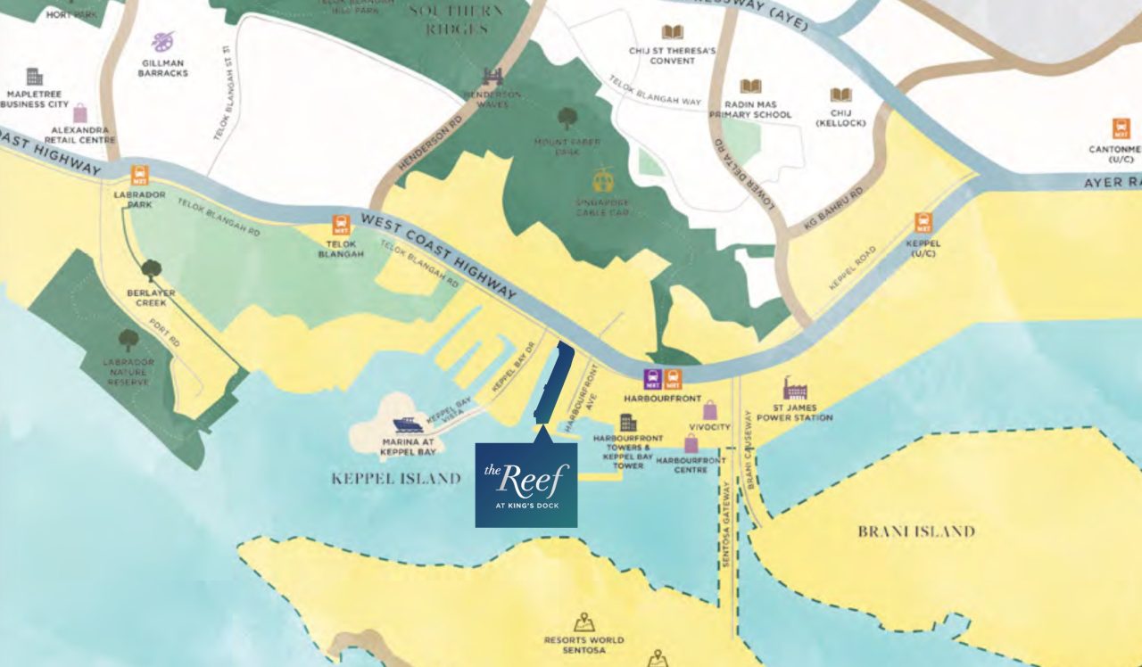 The Reef at King's Dock – Location Map