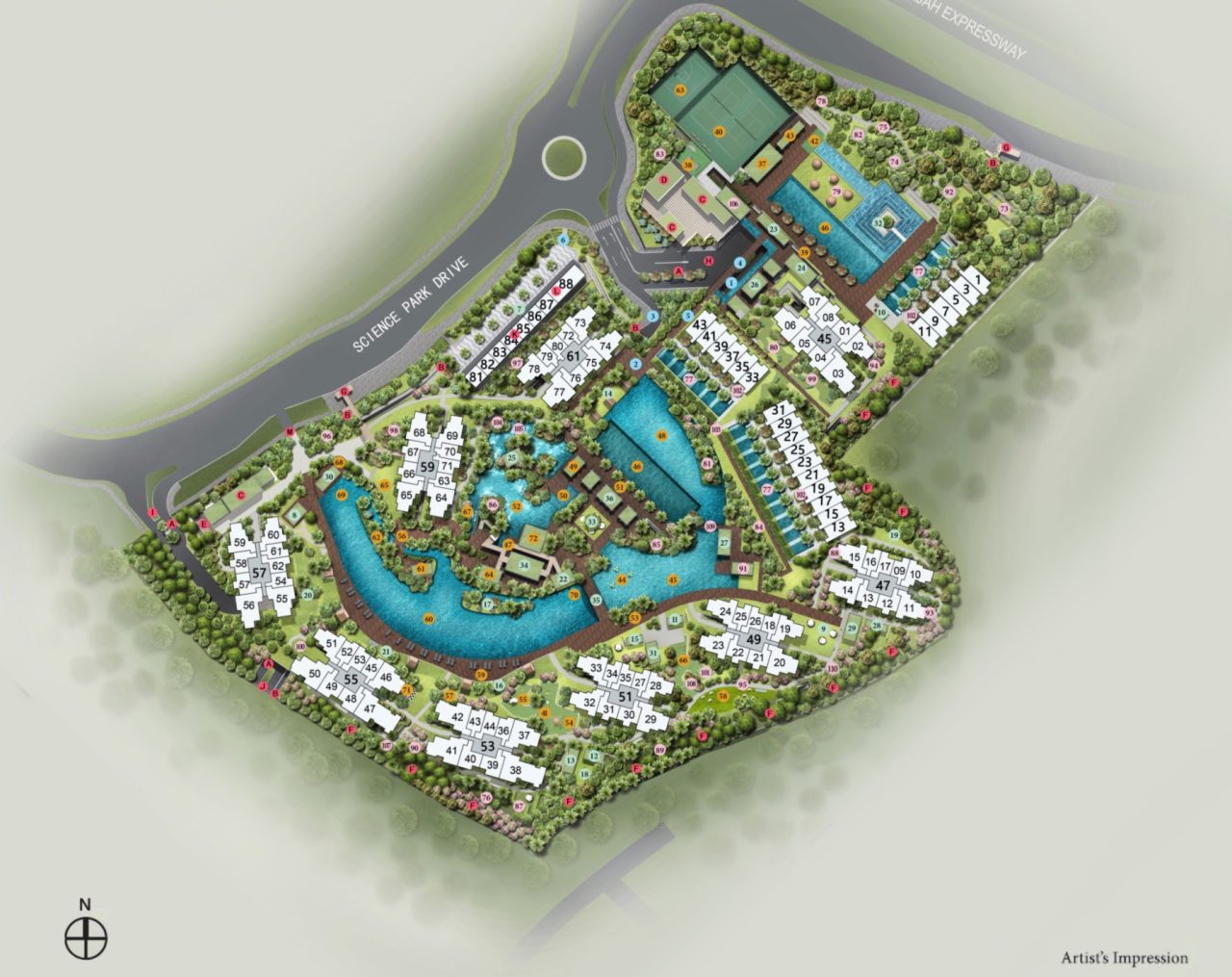 Normanton Park Site Plan