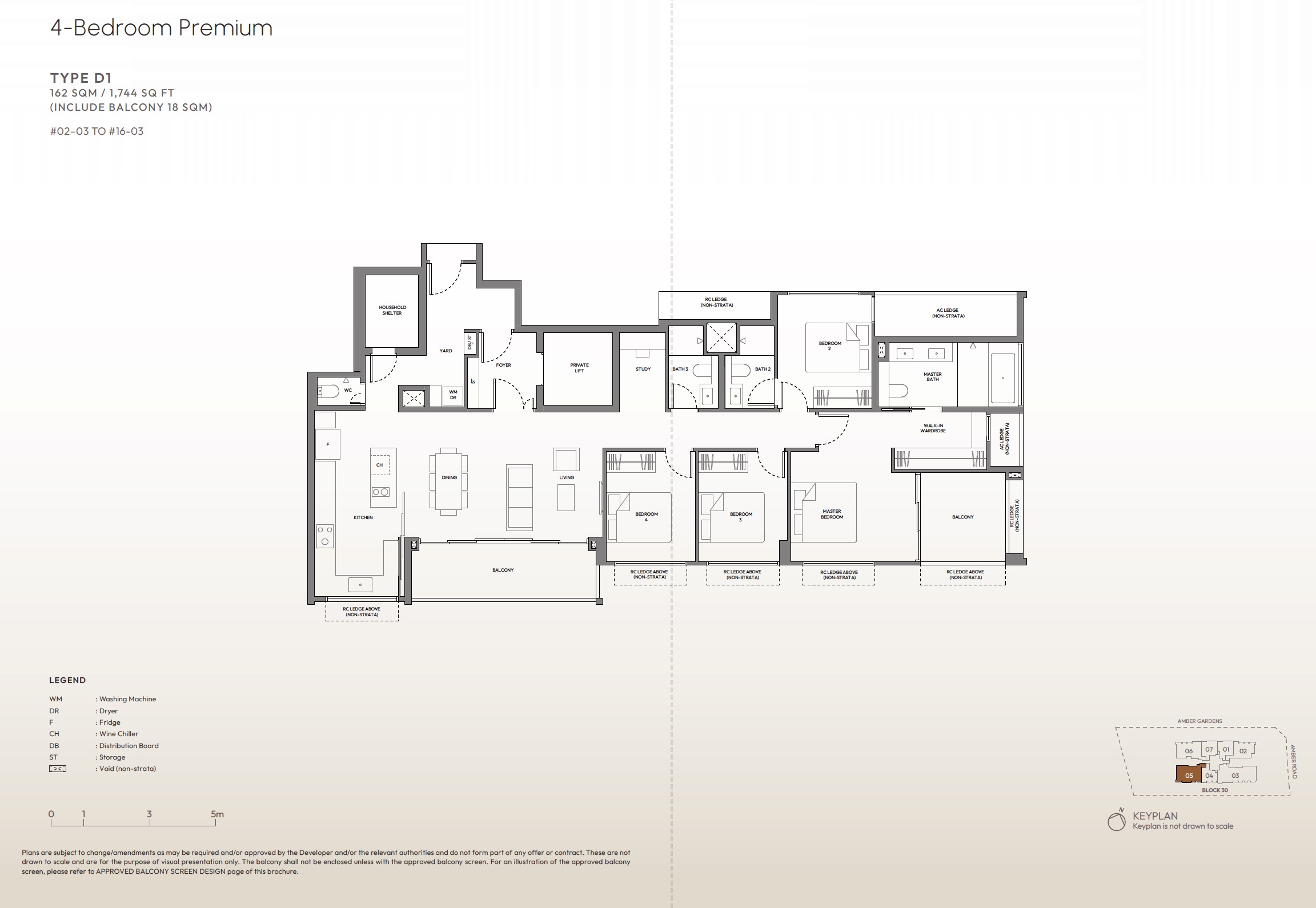Amber House – Floor Plan 4BR D1
