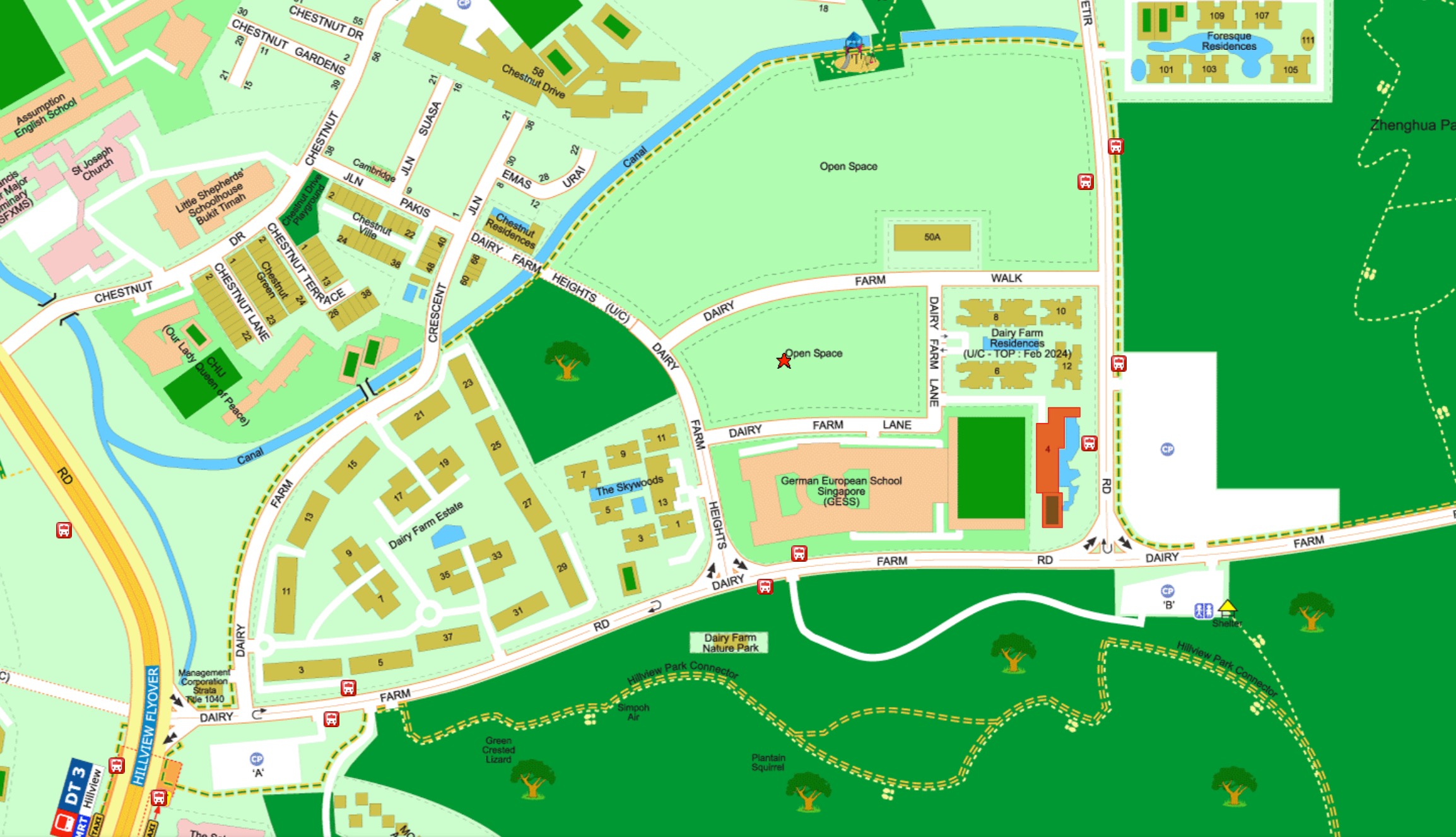 Botany Dairy Farm – Location Map