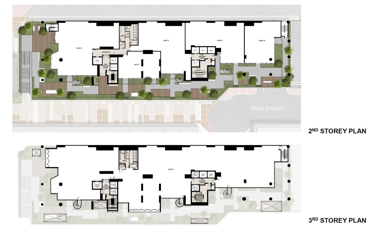 TWM Maxwell Site Plan 2nd and 3rd Storey