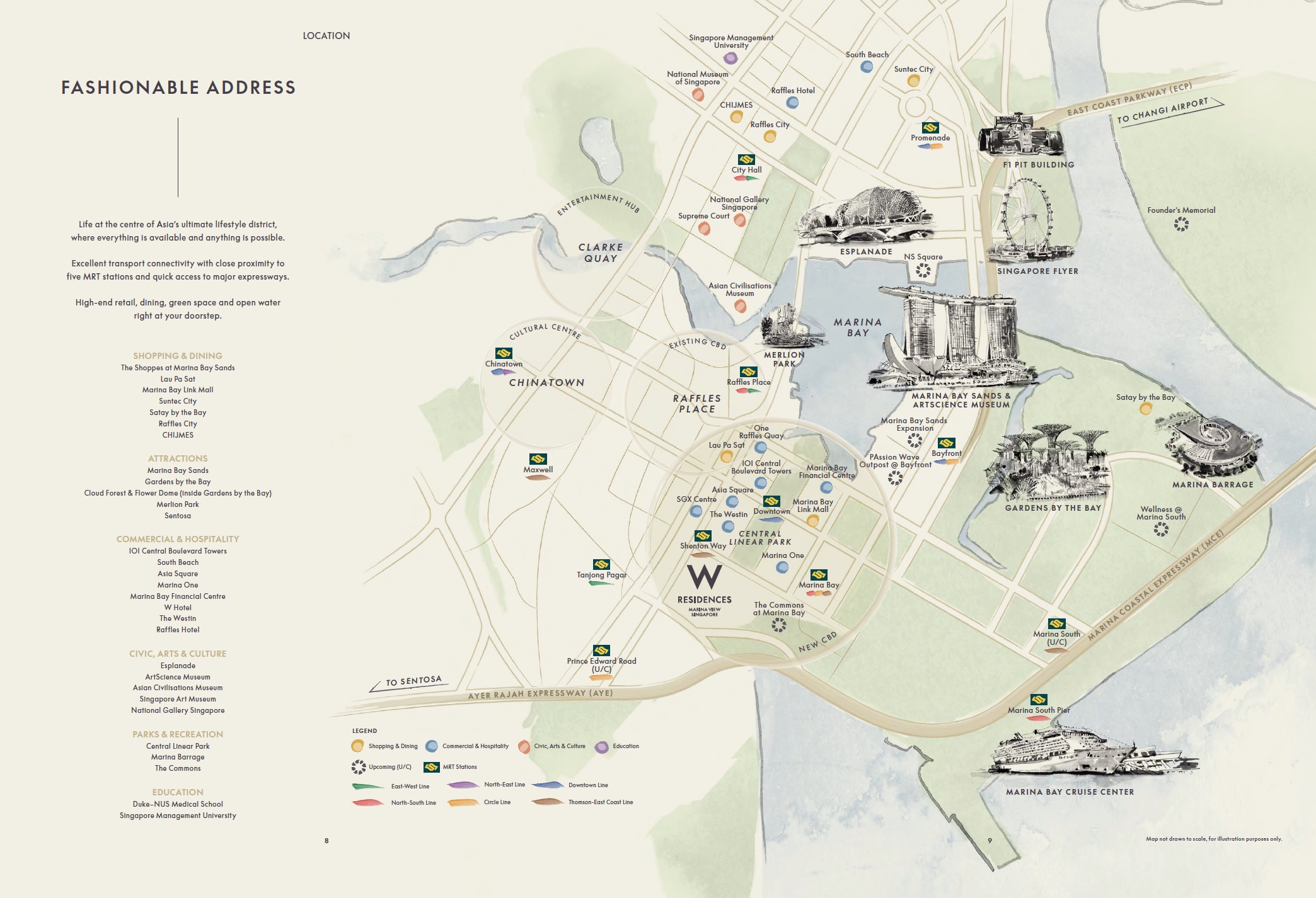 W Residences Location Map Graphical