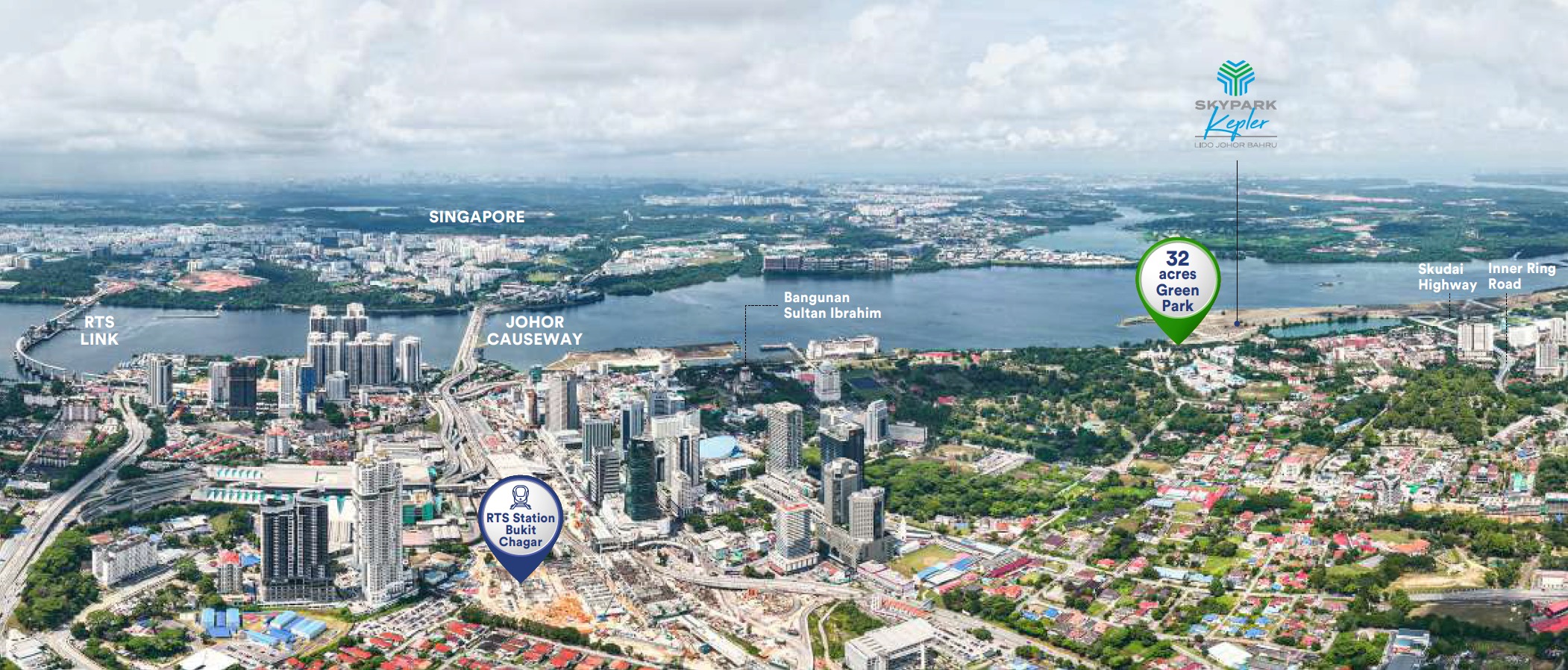 Lido Johor – Location Birds View
