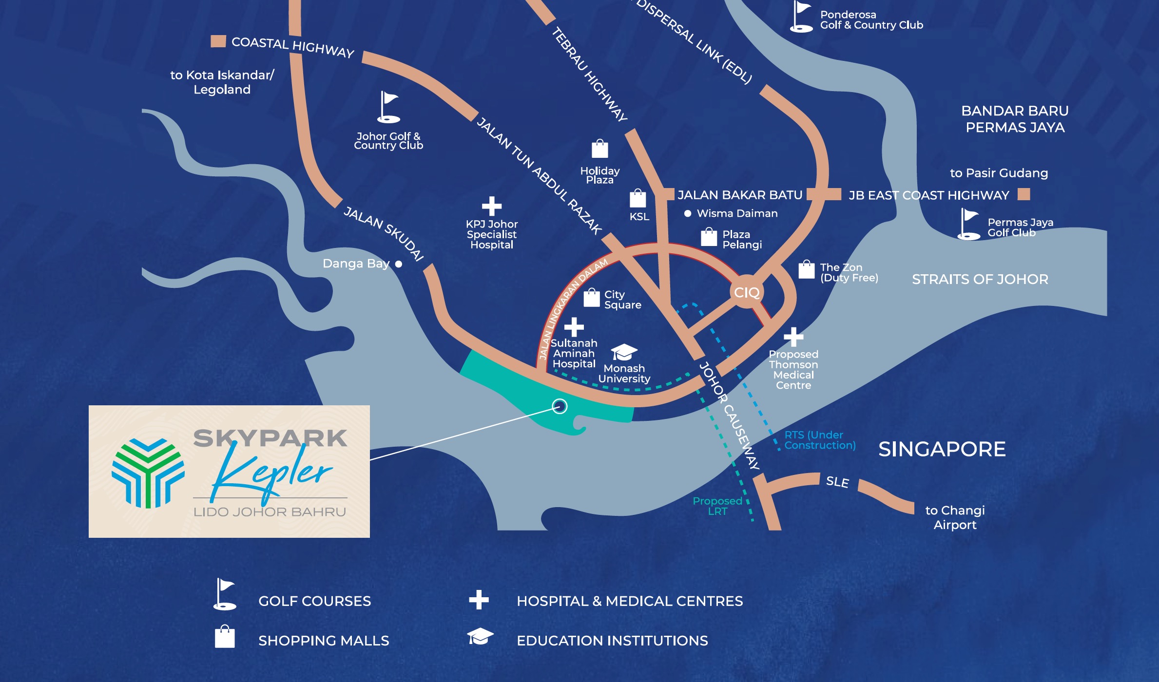 Lido Johor Skypark Kepler – Location Map