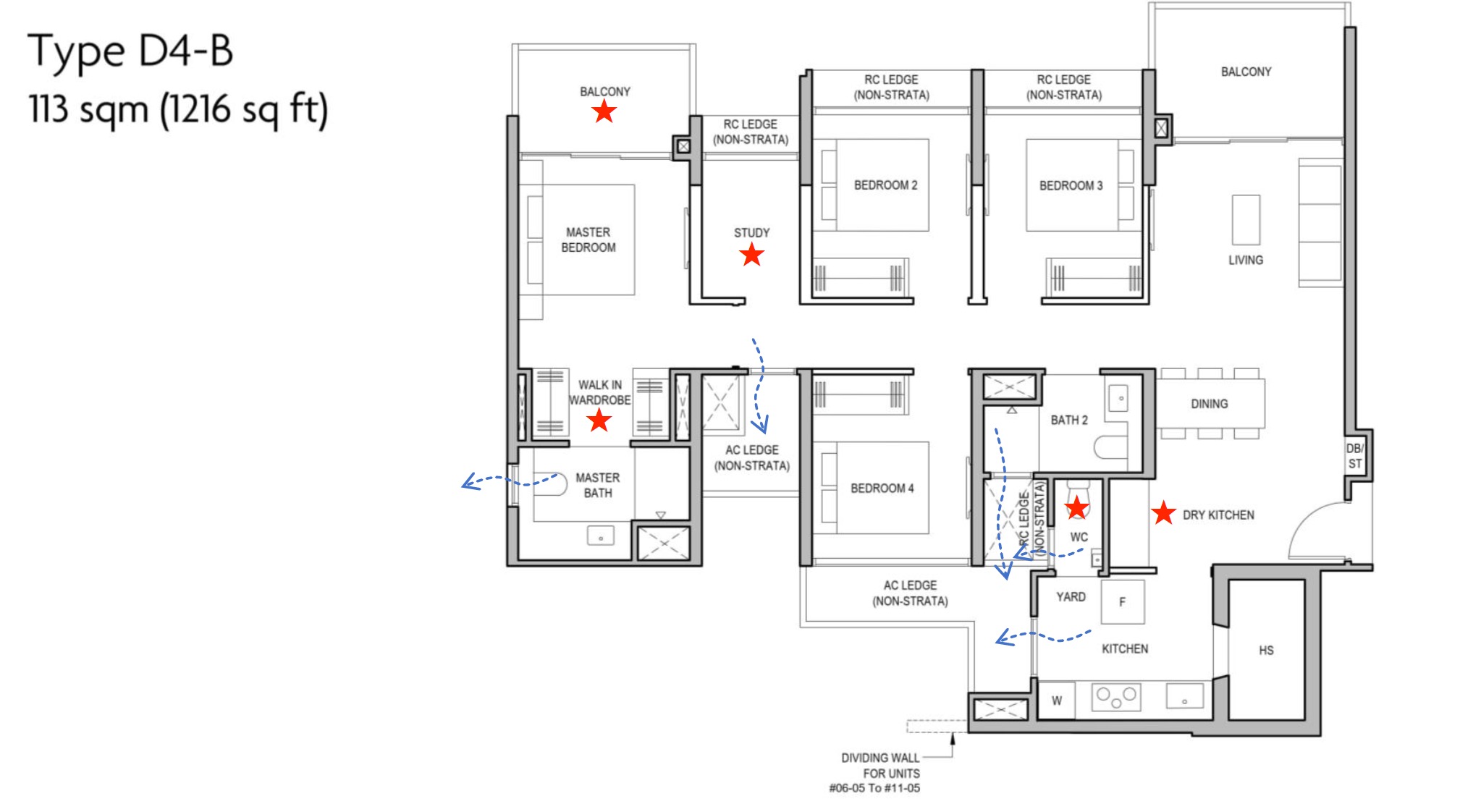 Coastal Cabana EC – 4BR Premium Study D4b