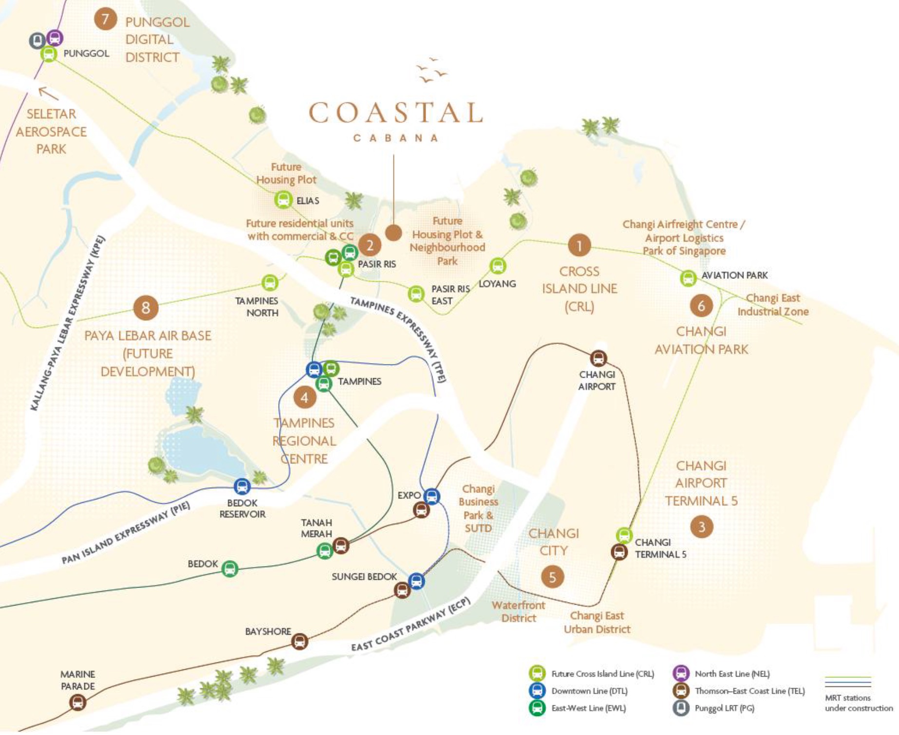 Coastal Cabana EC – Location Map
