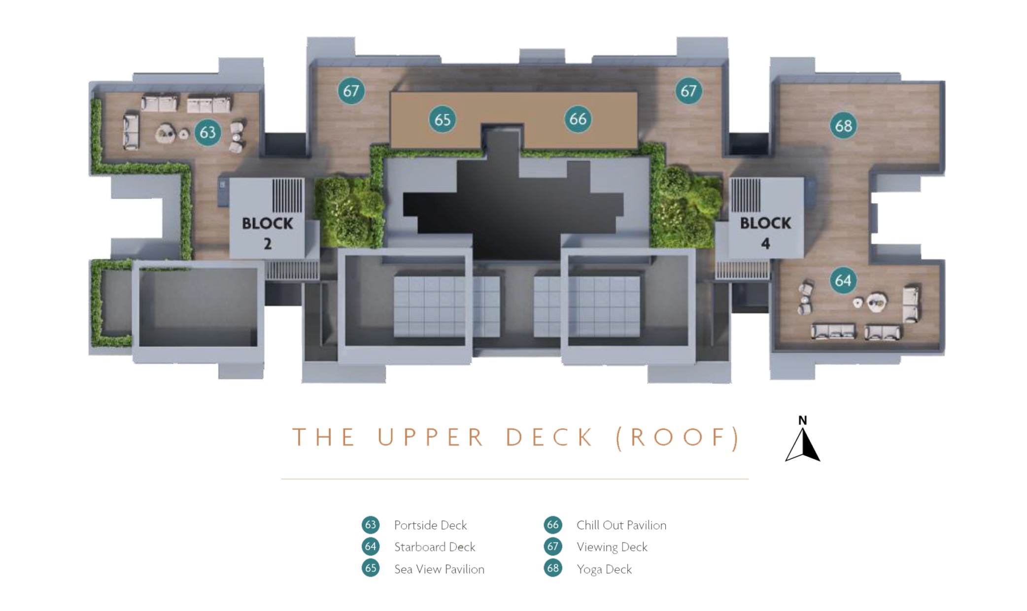 Coastal Cabana EC – Site Plan (Roof)