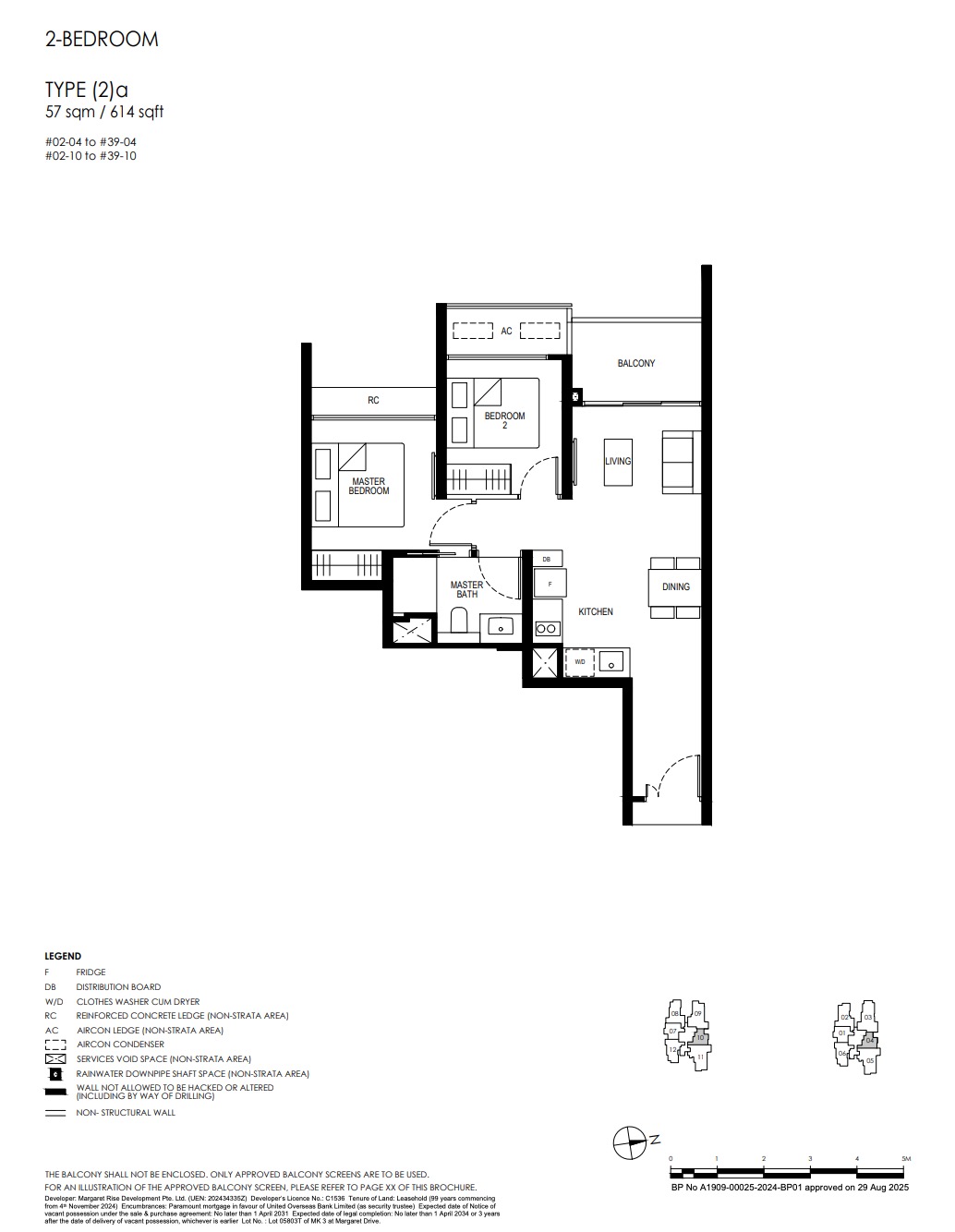 Penrith Margaret Drive – 2BR 2a Flooplan