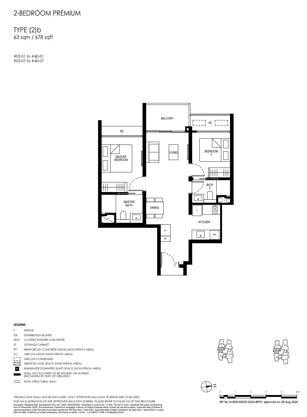 Penrith Margaret Drive – 2BR 2b Flooplan