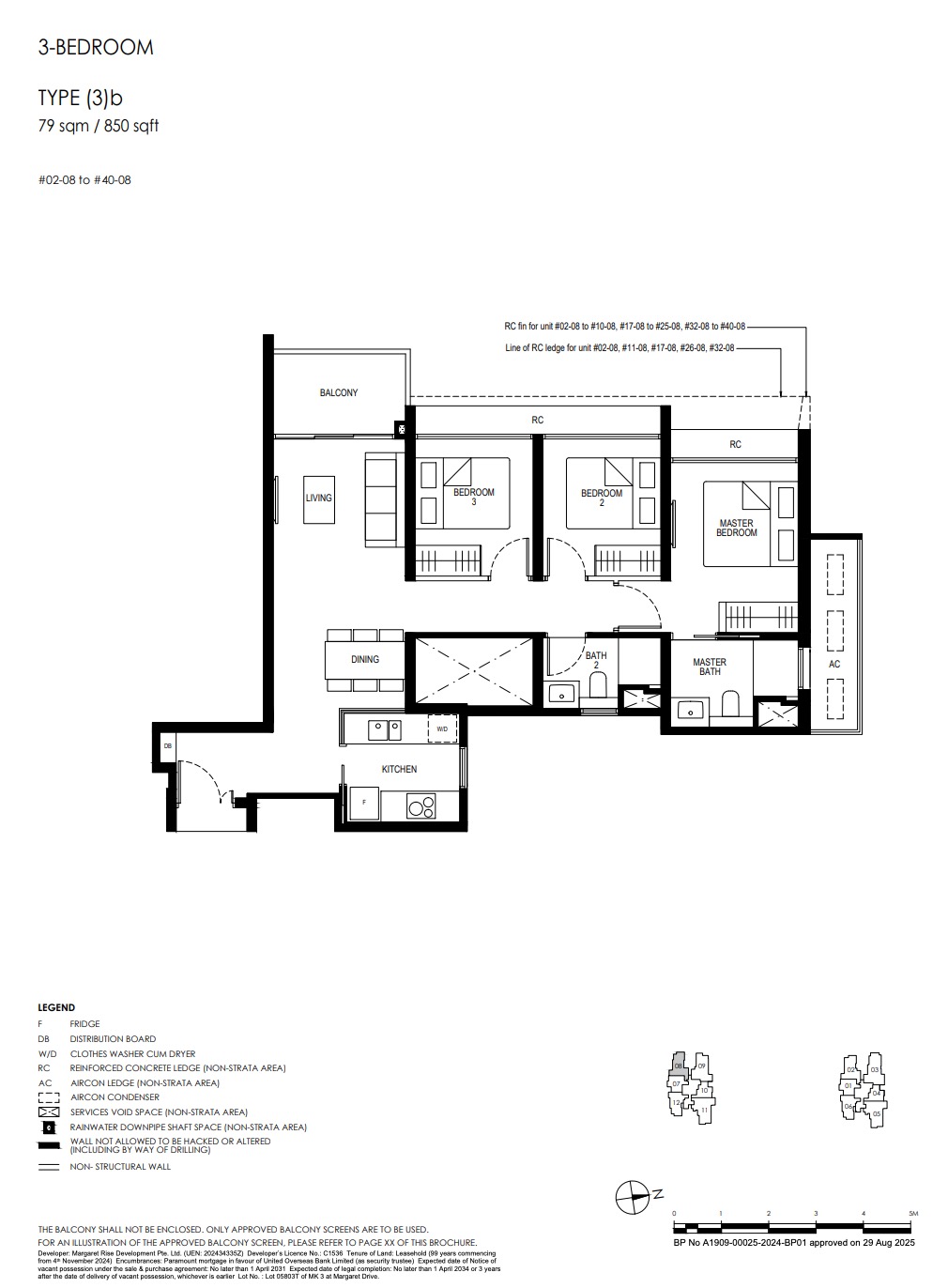 Penrith Margaret Drive – 3BR 3b Flooplan