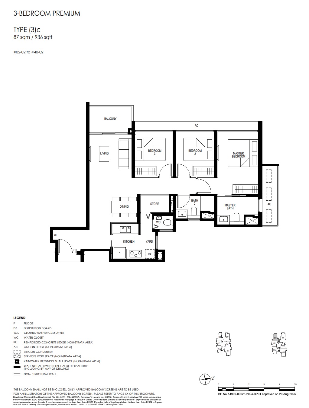 Penrith Margaret Drive – 3BR 3c Flooplan