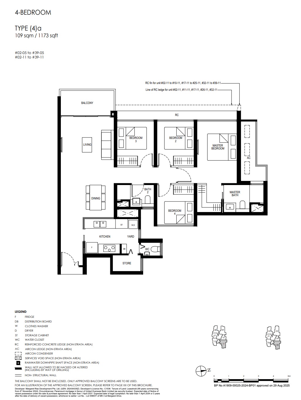 Penrith Margaret Drive – 4BR 4a Flooplan