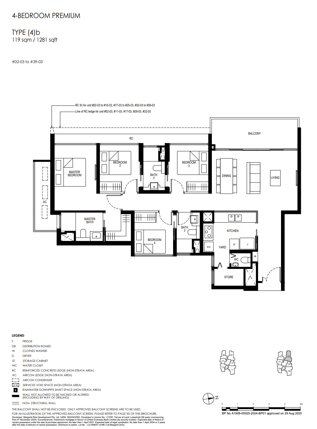 Penrith Margaret Drive – 4BR 4b Flooplan