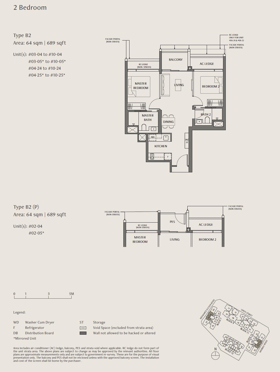 Robertson Opus โ Floor Plan 2BR B2