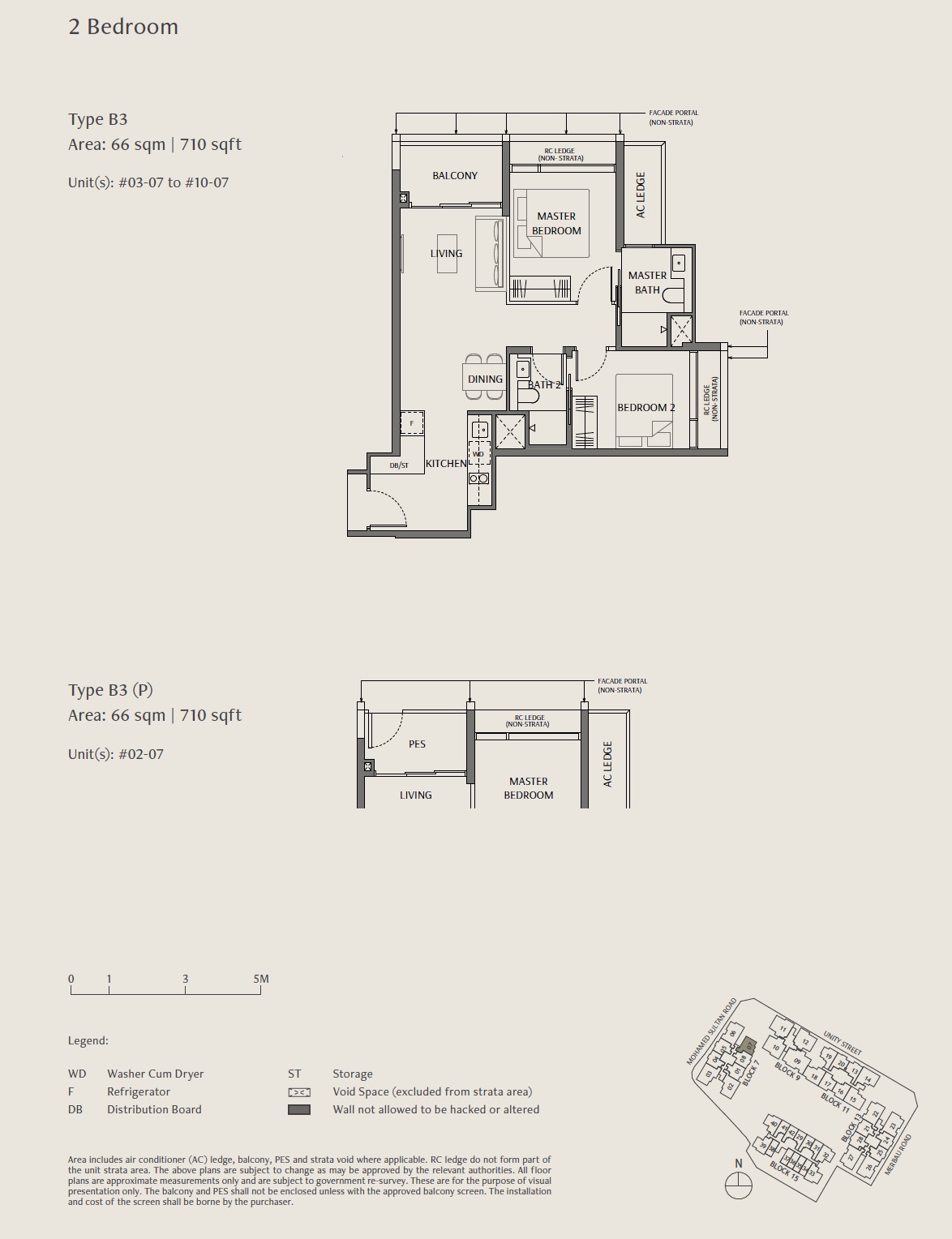Robertson Opus โ Floor Plan 2BR B3