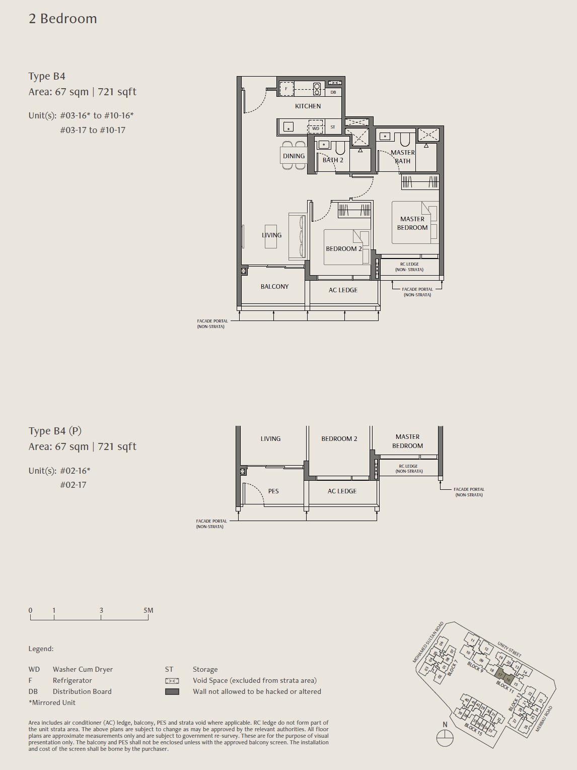 Robertson Opus โ Floor Plan 2BR B4