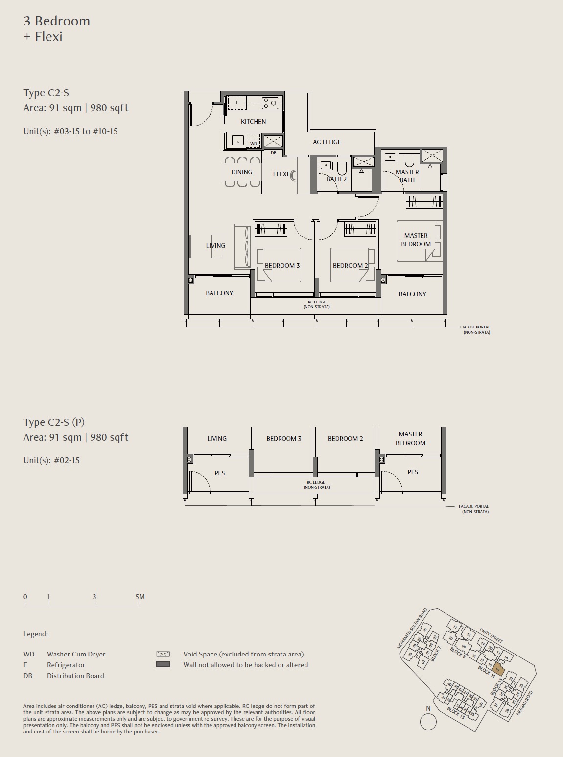 Robertson Opus โ Floor Plan 3BR Flexi C2 S