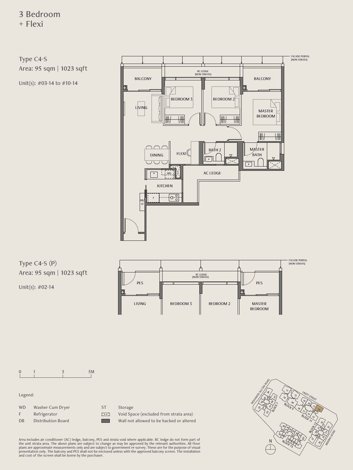 Robertson Opus โ Floor Plan 3BR Flexi C4 S