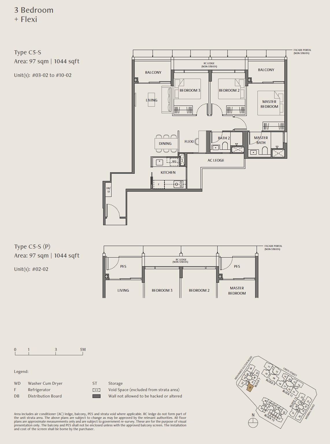Robertson Opus โ Floor Plan 3BR Flexi C5 S