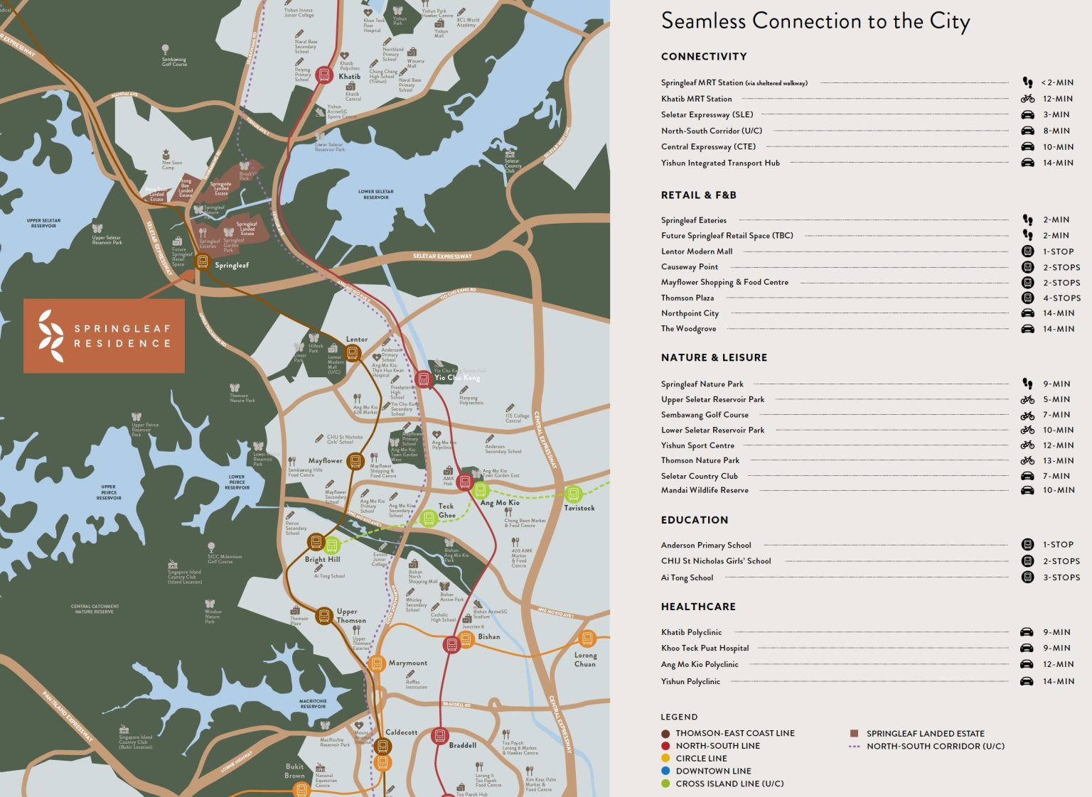 Springleaf Pcn Map Springleaf Residence: For Natural Lover, 2mins Walk to MRT