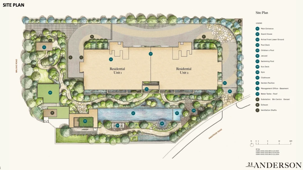 21 Anderson Site Map