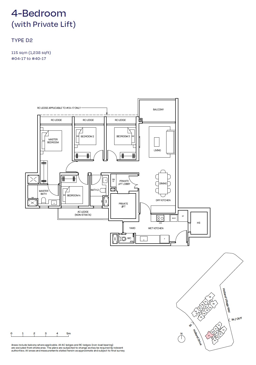 Skye At Holland – 4BR D2 Floor Plan