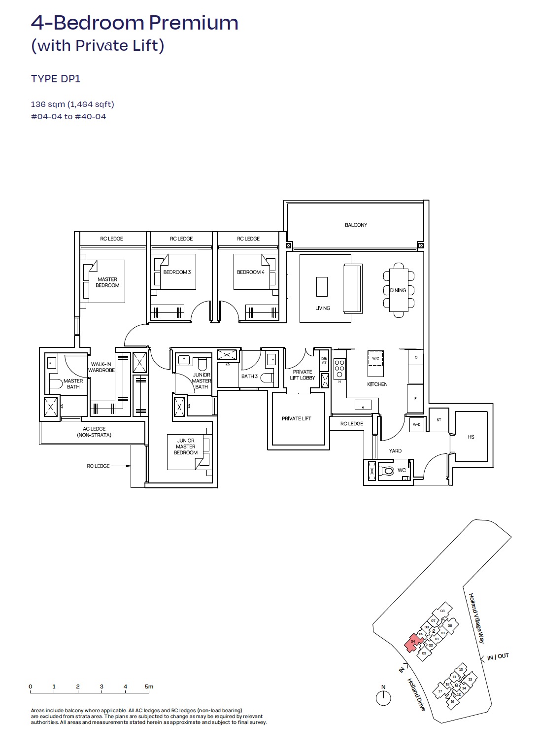 Skye At Holland – 4BR DP1 Floor Plan