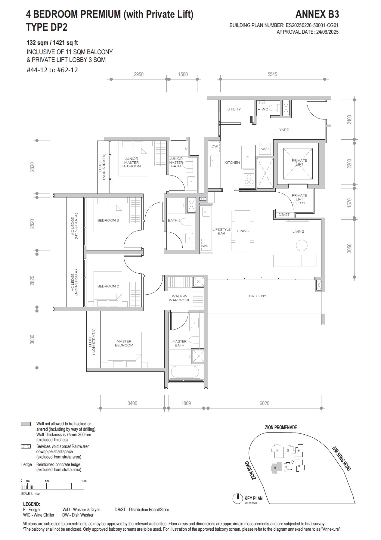 Promenade Peak 4BR DP2 Floor Plan
