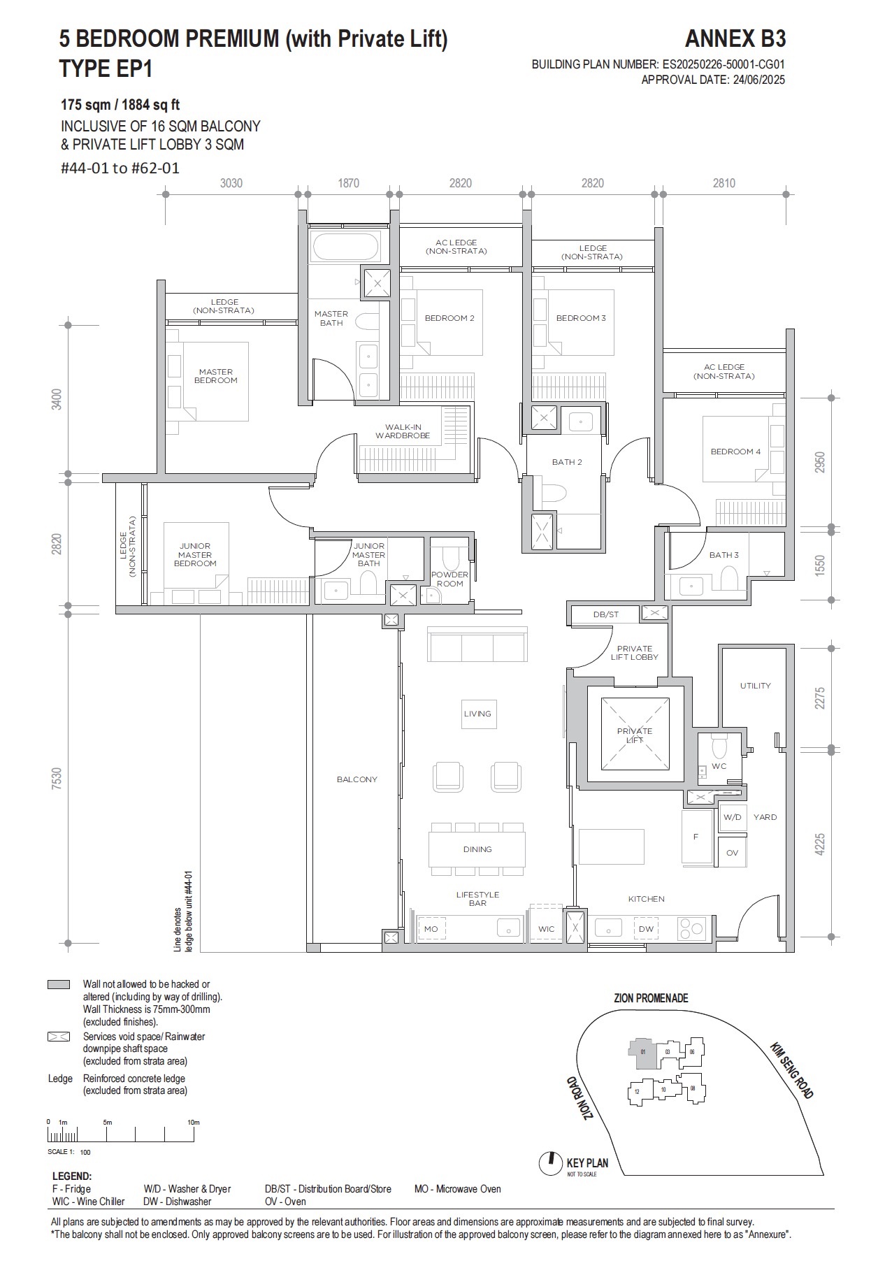 Promenade Peak 5BR EP1 Floor Plan