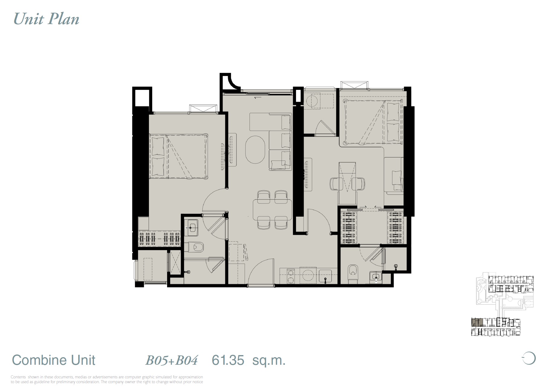 Reference Sathorn WWY – Combined Unit 2 Floor Plan