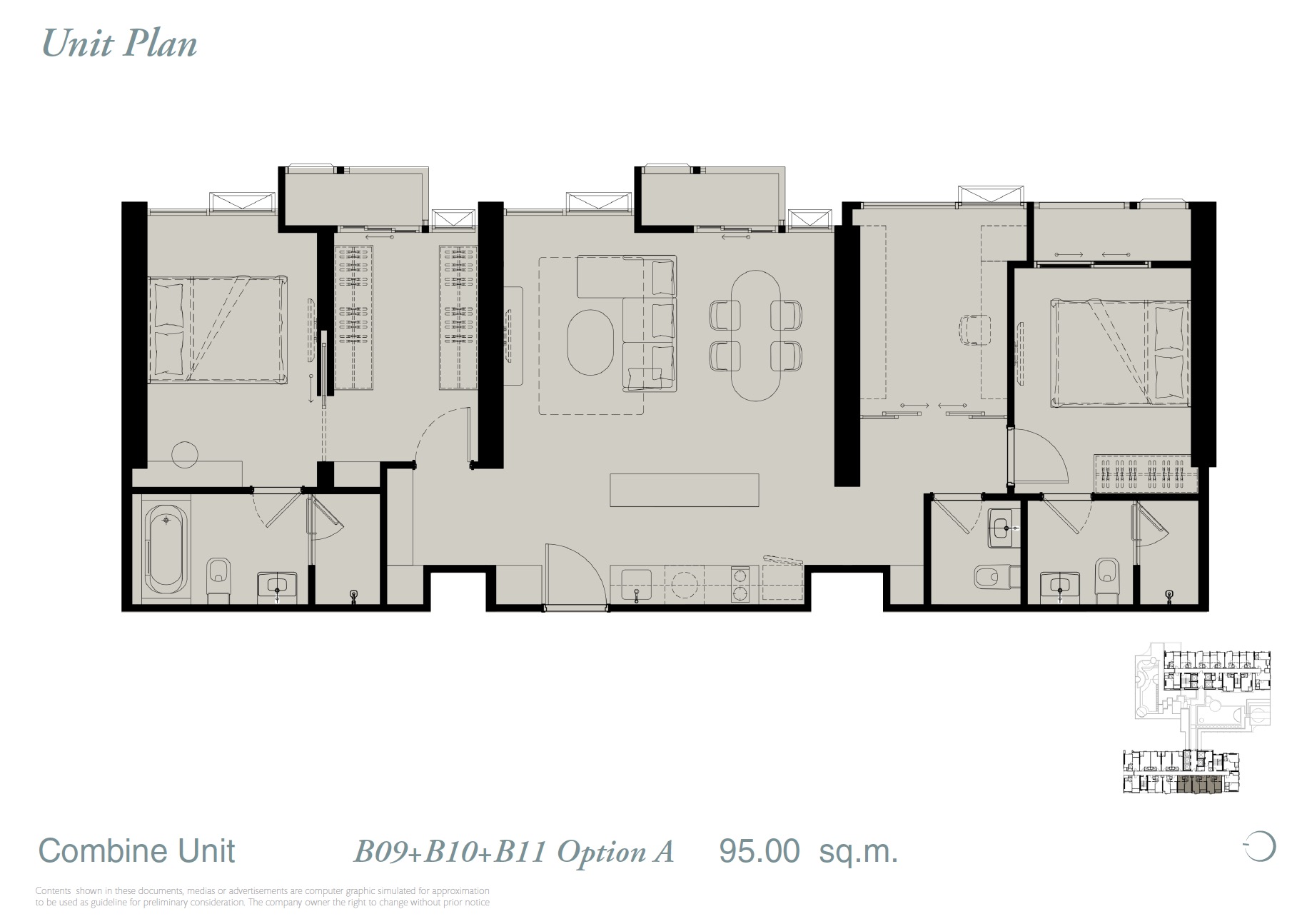 Reference Sathorn WWY – Combined Unit 5 Floor Plan