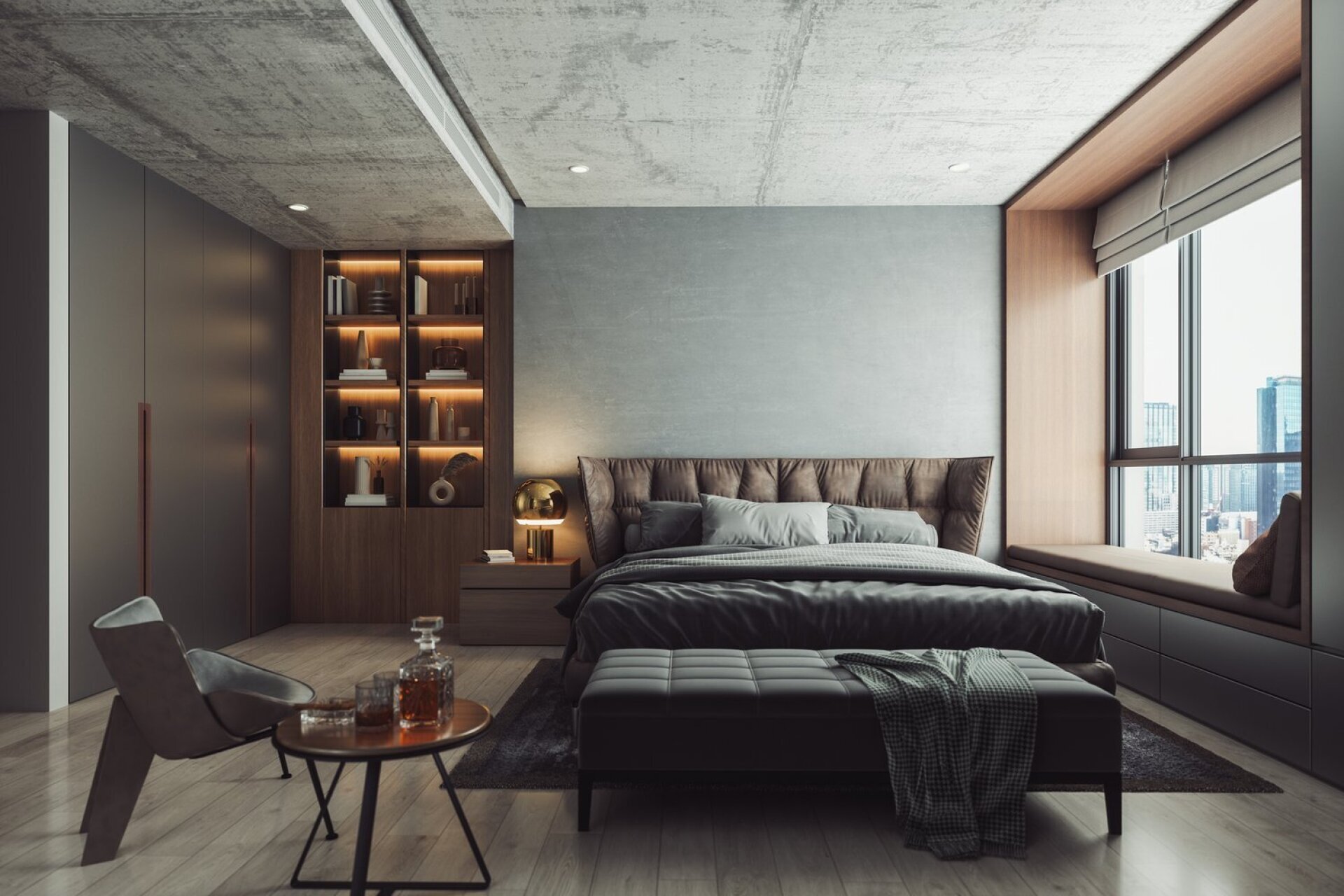 Interior Of Modern Luxury Bedroom
