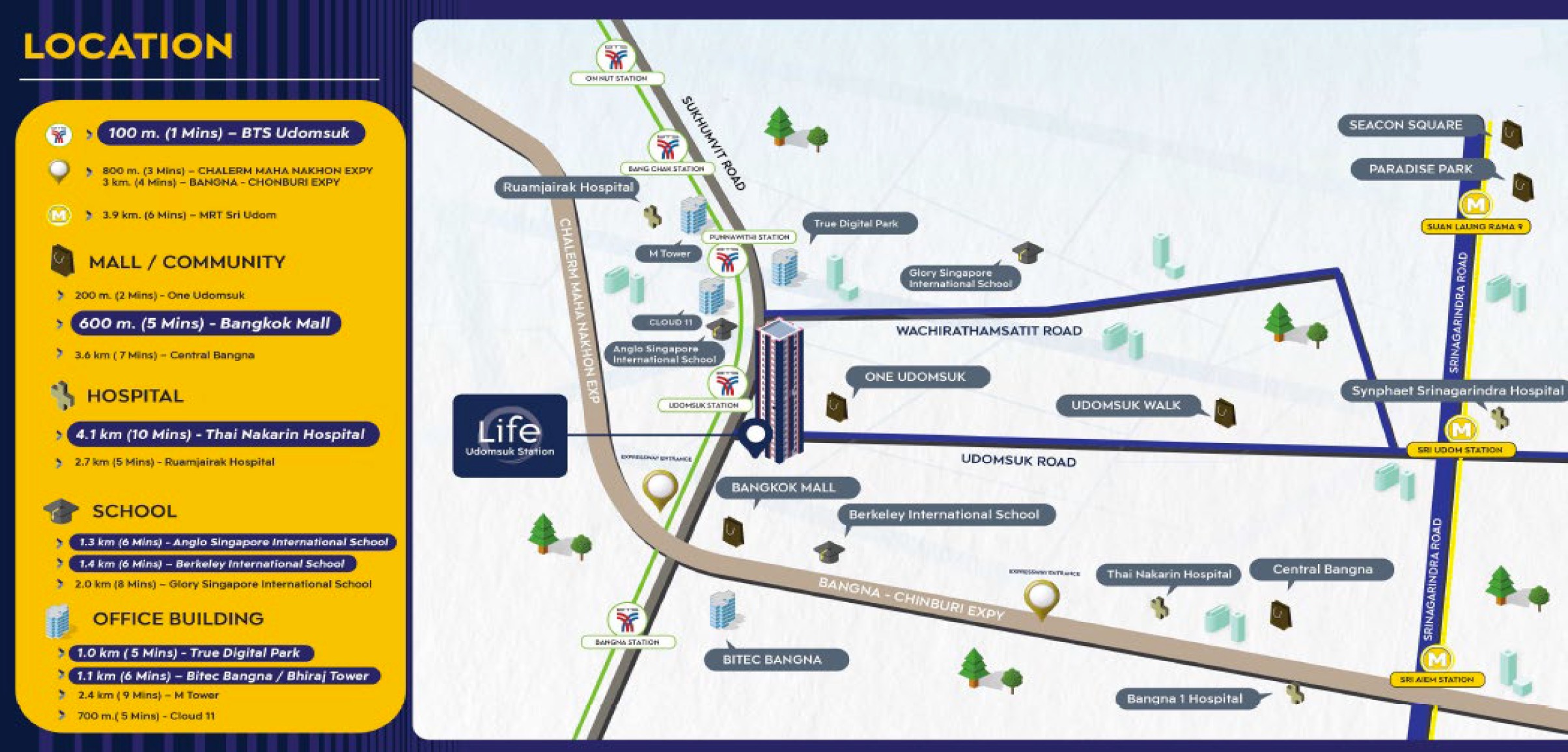 Life Udomsuk Location Location Map