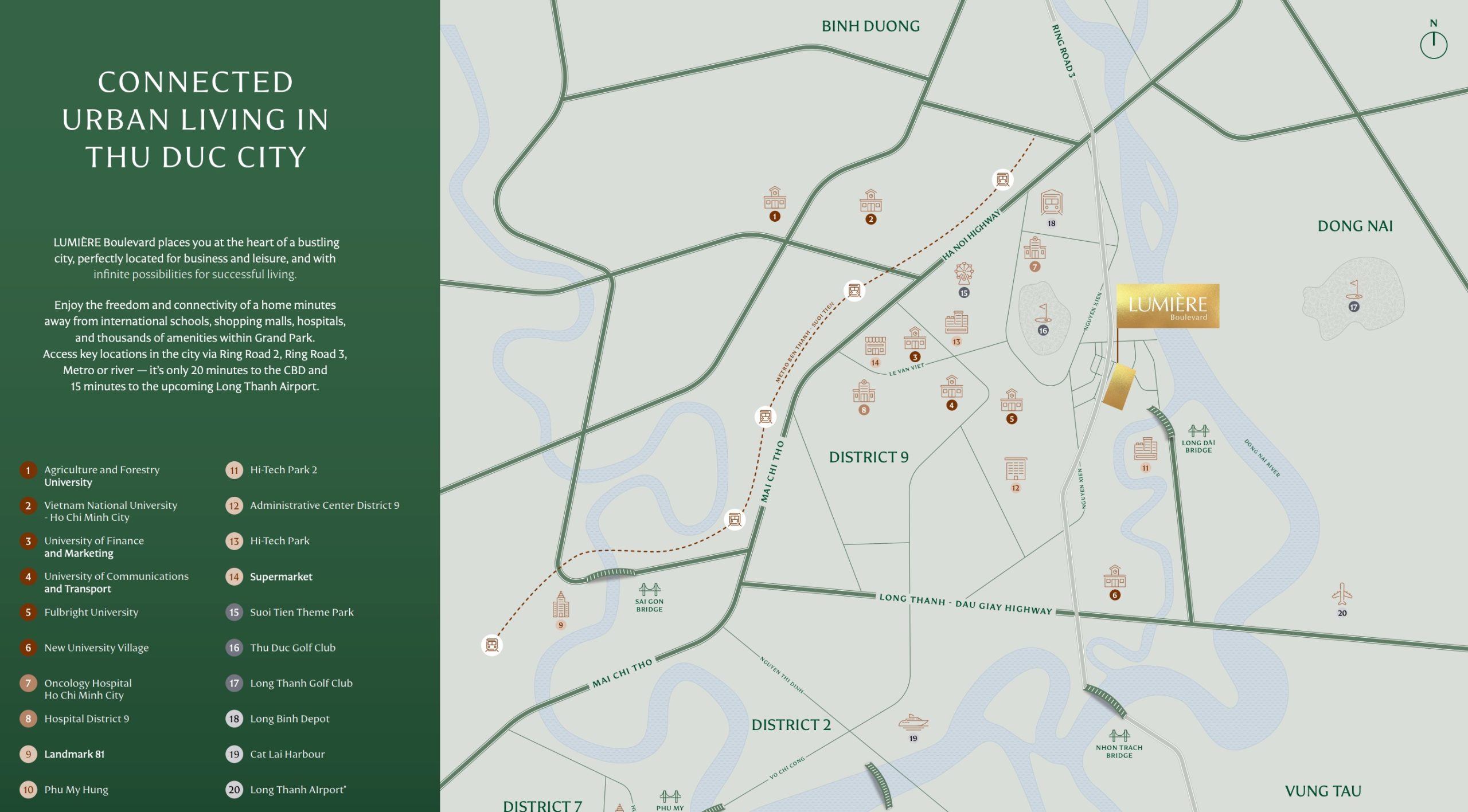 Lumiere Boulevard HCMC Location Map2