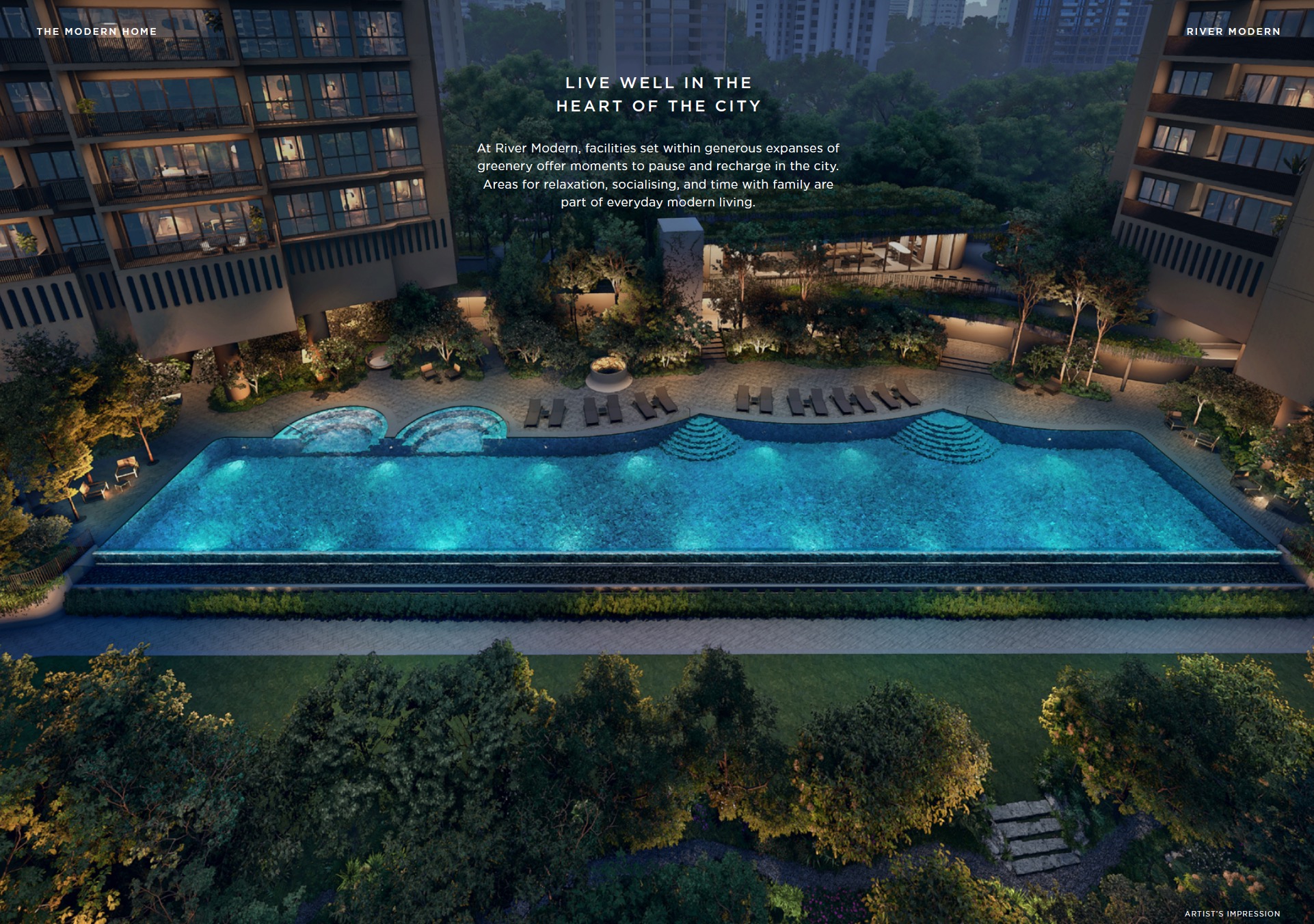 River Modern Lap Pool