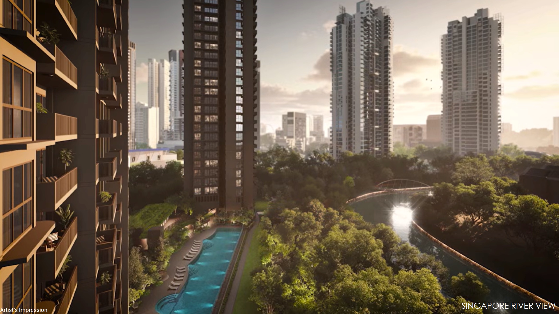 River Modern Singapore River View