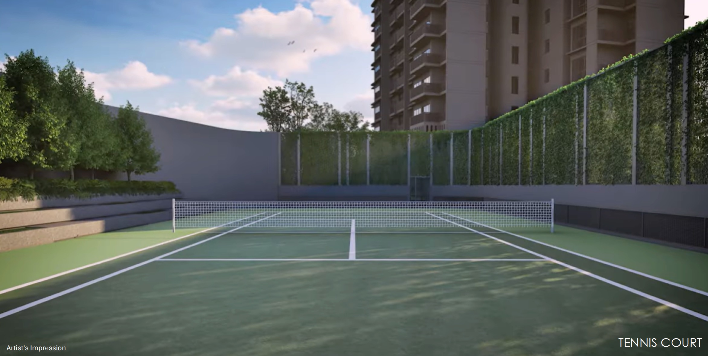 River Modern Tennis Court