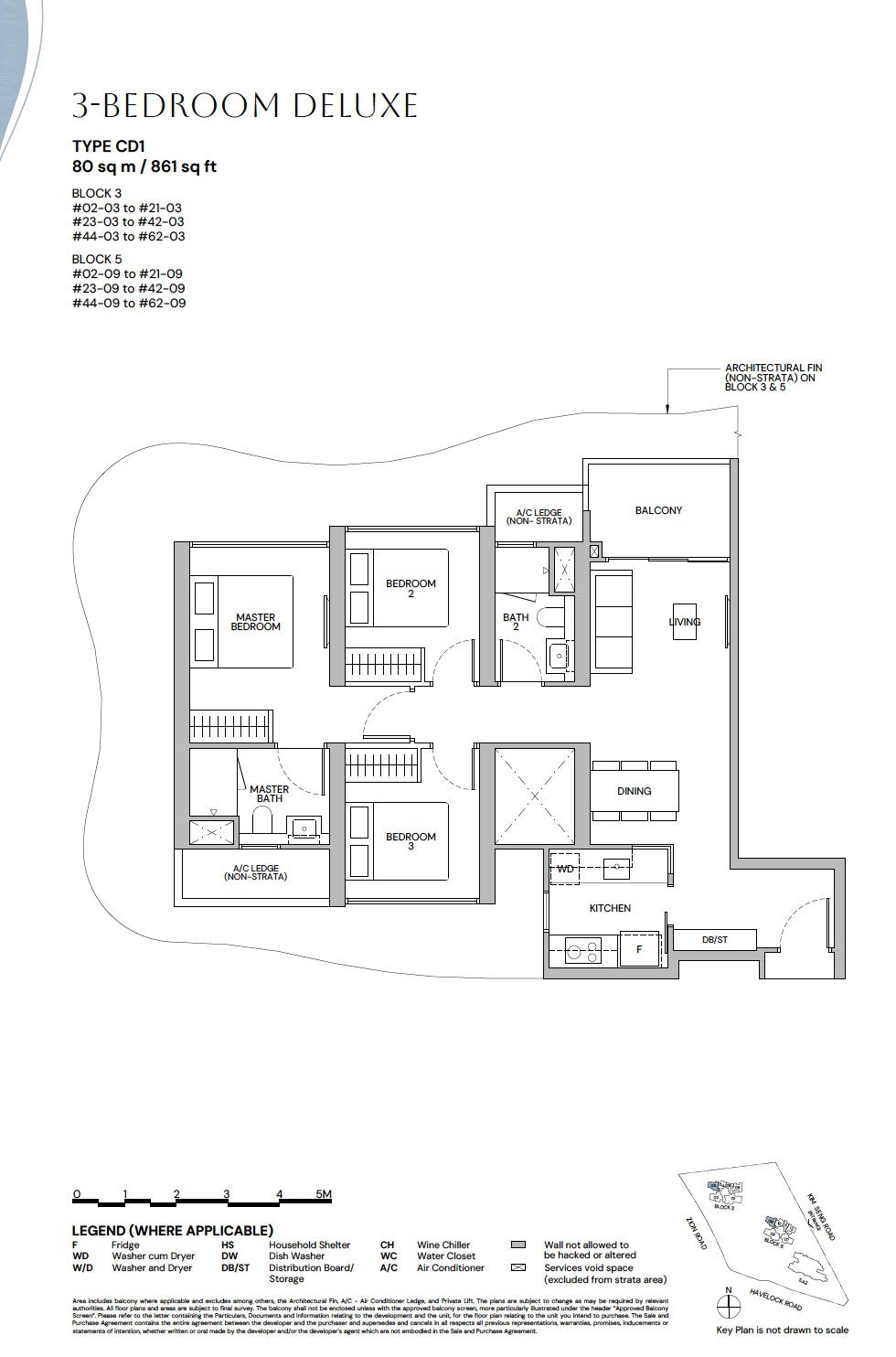 Zyon Grand – 3BR CD1 Floor Plan