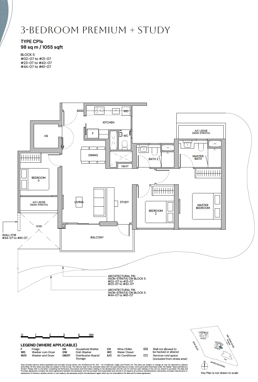 Zyon Grand – 3BR CP1s Floor Plan