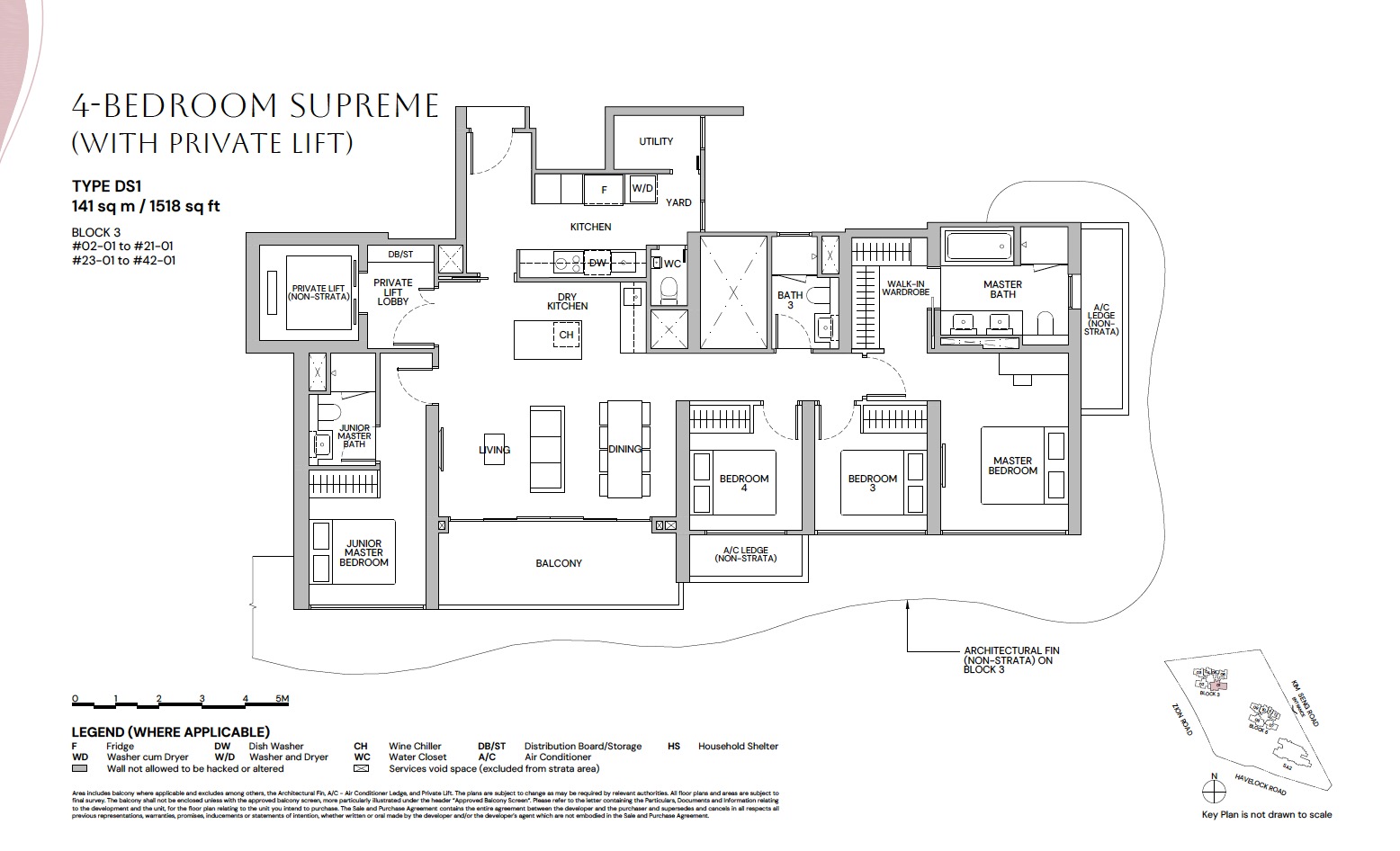 Zyon Grand – 4BR DS1 Floor Plan