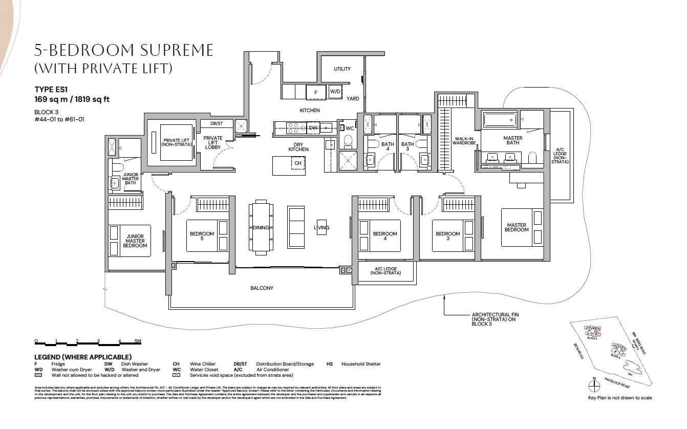 Zyon Grand – 5BR ES1 Floor Plan