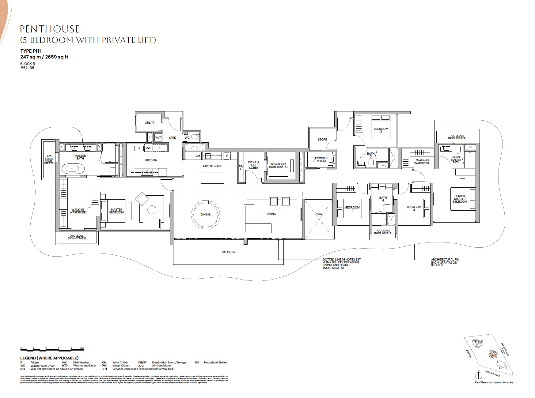 Zyon Grand – 5BR Penthouse Floor Plan