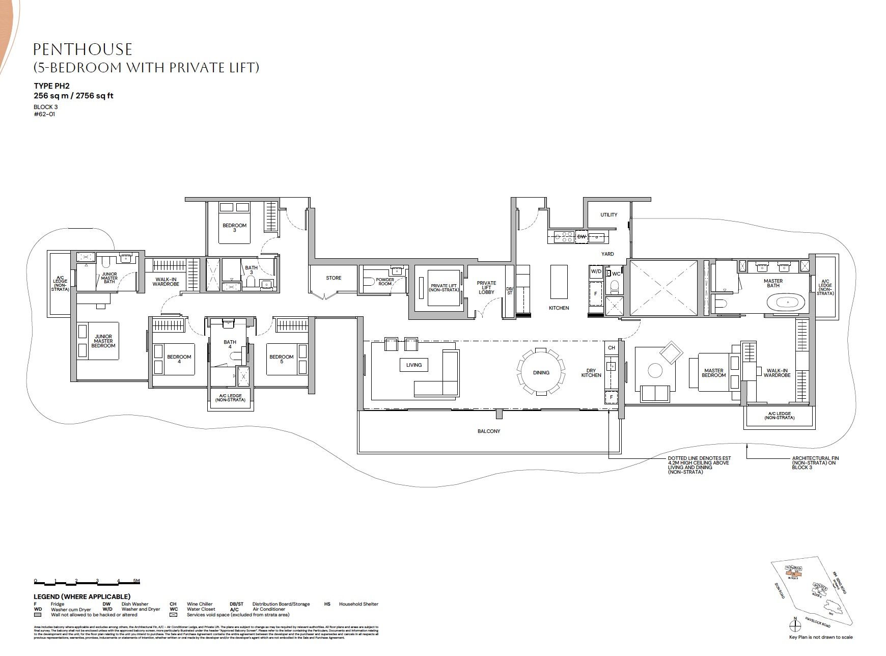 Zyon Grand – 5BR Penthouse2 Floor Plan